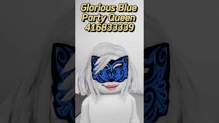 Brookhaven Glorious Blue Party Queen OUTFIT ID Code (Style 2024 Roblox IDs) #brookhavenidcodes