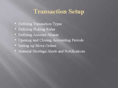 Oracle Inventory Management Online Training