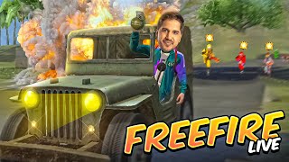 FREE FIRE LIVE WITH AMITBHAI 💀 GRANDMASTER LOBBY 😳 #iQOOZ10R #iQOO