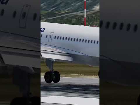 Toliss Airbus kefalonia airport landing (LGKF) #flightsimulator #landing #xplane12 #shorts