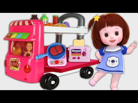 Baby Doli and pink mart car and more