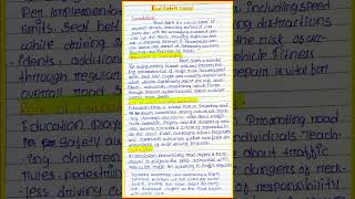 Essay on road safety in English / rastar surokhya Rachana in English / short essay for road safety