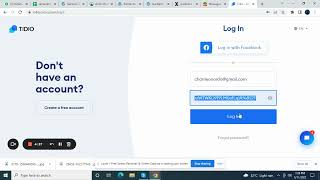 Tidio   Log in