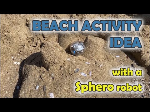 Fun beach activity idea with a Sphero robot - Sozopol, Bulgaria, 2022