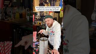 When it’s slow at work #hospitality #comedy #bartender #server #funny #restaurant