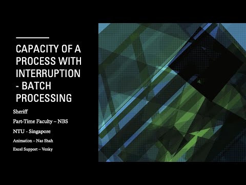Process with interruption ( set-up) - How to improve capacity using Batch processing
