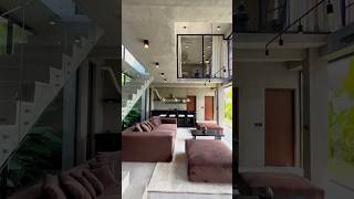 Explore modern industrial design and tropical surroundings in this house🤩 #shorts #HouseDesign
