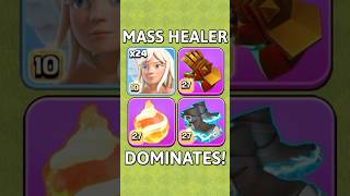 QUAD HERO CHARGE is INSANE: 3 STAR with MASS HEALERS #clashofclans