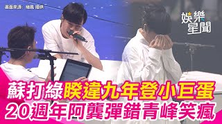 蘇打綠回來了！睽違九年登場小巨蛋 青峰情緒激動舞台上落淚 阿龔彈錯被虧「你也有今天」│94看新聞