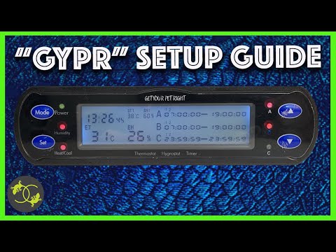 How to SETUP a "Get Your Pet Right" thermostat / Hygrostat - Cookies Critters - 2020