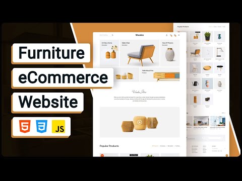 Woodex: The Future of Furniture Shopping 🛋️ - Full HTML/CSS Template 🚀