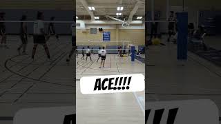Sharpshooter with the ace for victory Christian #volleyball #highschoolsports