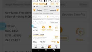 mine free BTCs plus free BTC rewards for recruiting new miners.