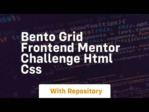 Bento grid frontend mentor challenge html css