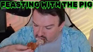 DSP Disgustingly Stuffs His Face With Jollibee, Feasting With The Pig