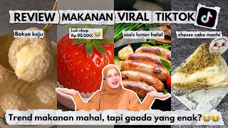 TASYI REVIEW MAKANAN VIRAL TIKTOK! HARGA MAHAL TAPI GAK ADA YANG ENAK? | BAKSO KEJU & MOCHI 95RB