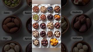 TYPES OF DRY FRUITS #dryfruits #dryfruit #ytshortviral #fascinatinginformation #food #foodie #yt