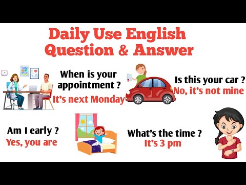 Daily use English Question answer  / useful sentence / improve your spoken English
