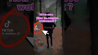 Tiktok video ka watermark kese hataye