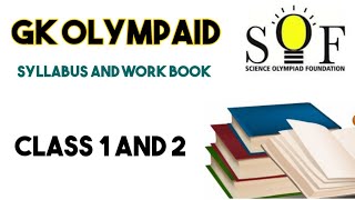 GK Olympaid for Class 1 and 2/Syllabus and Books