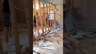 Big reveal: home remodel transformation #homemakeover #housereno #demoday