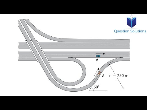 At the instant shown car A is traveling with a velocity (solved)