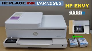 HP Envy 6555e Ink Cartridge Replacement !!!