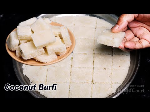 Coconut Burfi Recipe/Simple & Tasty sweet Recipe/Thengai Burfi