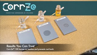 Corr-Ze™ Rust Removal Products Tests the Competition