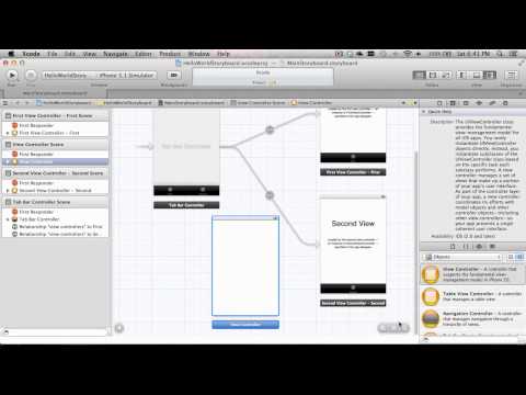 MonoTouch iPhone Storyboard w/Tab Bar and Navigation Bar Part 1