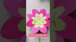DIY Friendship day card💐#shorts #papercraft #viral #art #schoolcompetition 💖