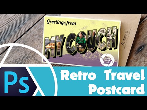 Creating a Retro Travel Postcard