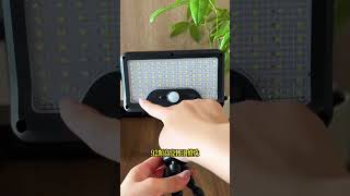 全年0電費！太陽能充電+智能光感+人體感應三合一，儲滿電，連續照明3晚沒問題，戶外露營/騎車/庭院多場景適用！