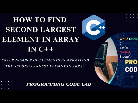 C++ Program To Find Second Largest Element in Array #cpp #array #cppprogramming #youtube #fyp