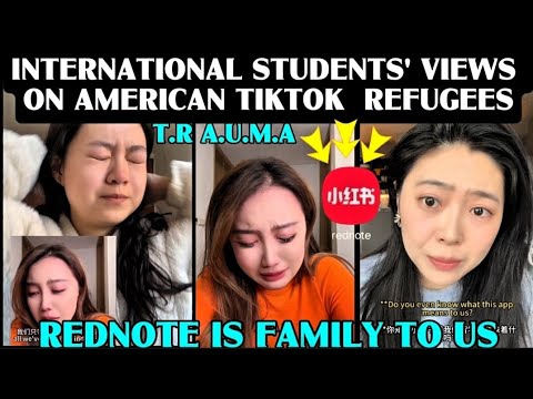 INTERNATIONAL STUDENTS IN AMERICA GIVE THEIR VIEWS ON TIKTOK REFUGEES ON REDNOTE |CHINESE  #healing