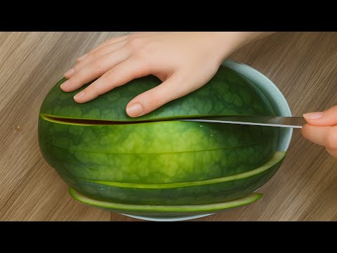 Watermelon Cutting Tip❗ Learn in 2 Minutes, No Mess, No Juice❗