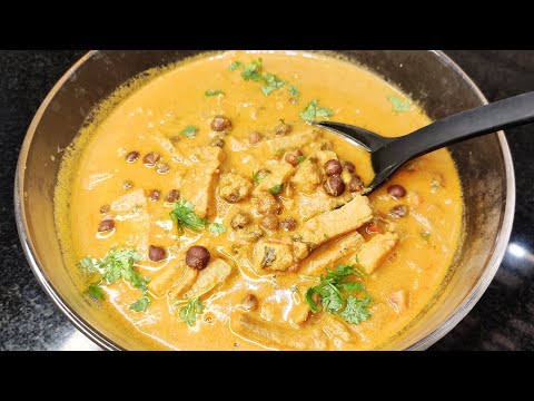 Raw Banana And channa curry | ಬಾಳೆಕಾಯಿ ಮತ್ತು ಕಡಲೆಕಾಳಿನ ಗೊಜ್ಜು | Maanya's kitchen