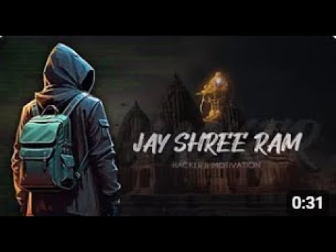 HACKER 😍 X SHREE RAM 🤩🩵 ~ hacker's motivation 🔥 | hacker attitude status |#Darkwings#