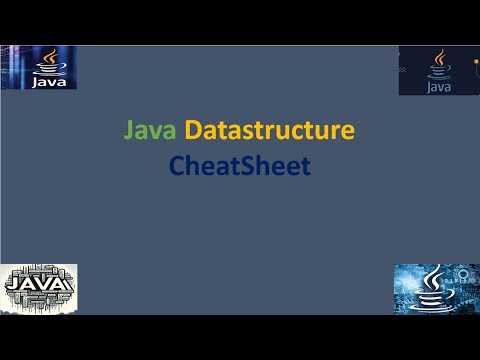 Java Datastructures CheatSheet for interview.