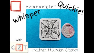 Whisper | Zentangle® Quickie