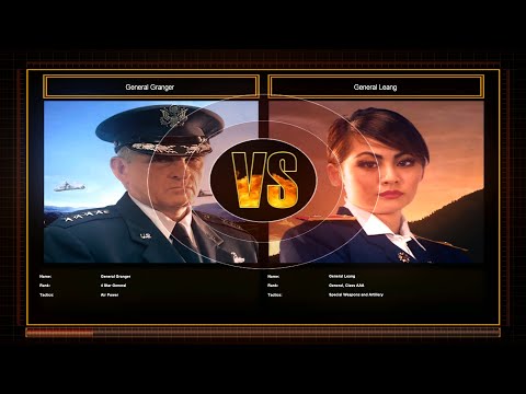 CnC Generals ZH Shockwave - AIrForce General Vs Special Weapons General Challenge