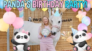 I SURPRISED MY PONY PANDA WITH A BIRTHDAY PARTY!