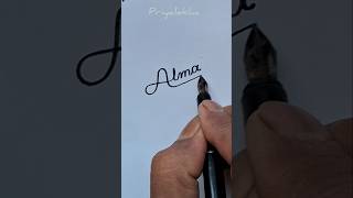 Handwriting Practice  || Alma || #shorts #priyalekha