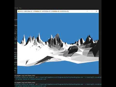 3D software renderer in Python PyGame