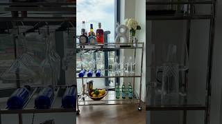 *ASMR* BAR CART RESTOCK! #asmr #restock #kitchen #bar #barcart #drinks #cocktailbar #homebar