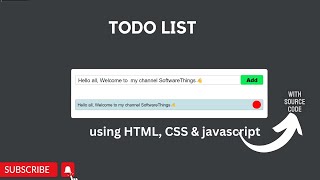 Build a Todo list app in HTML, CSS & JavaScript in 2023 | JavaScript for Beginners tutorial