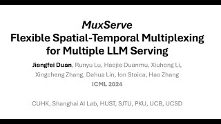 E15 | MuxServe: Flexible Multiplexing for Efficient Multiple LLM Serving (ICML'24) 【中文】