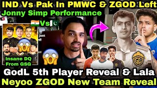 Caster Reveal GodL 5th Player & Jonny Simp Duo 💀Lala ZGOD Neyoo New Team & Insane DQ From GSG😱🇮🇳Vs🇵🇰
