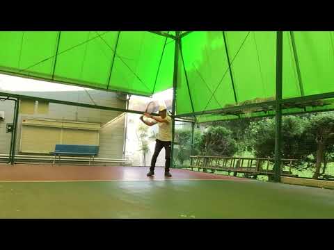 My way 20  猫背の晩年テニス　フォアハンドストローク