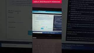 JoSAA 2023 round 4 seat allotment released | JoSAA 2023 Round 4 result NIT Srinagar #josaa2023